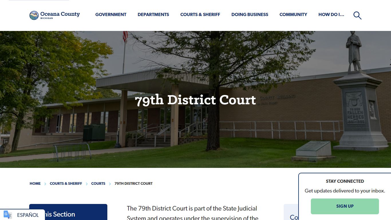 79th District Court - Oceana County Michigan